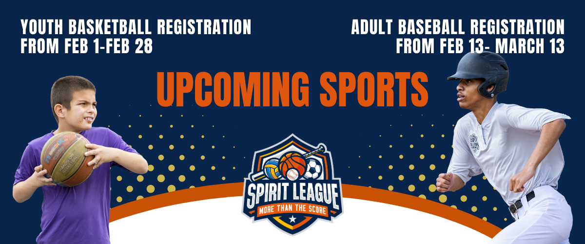 Upcoming Sports - Youth Basketball and Adult Baseball Registration