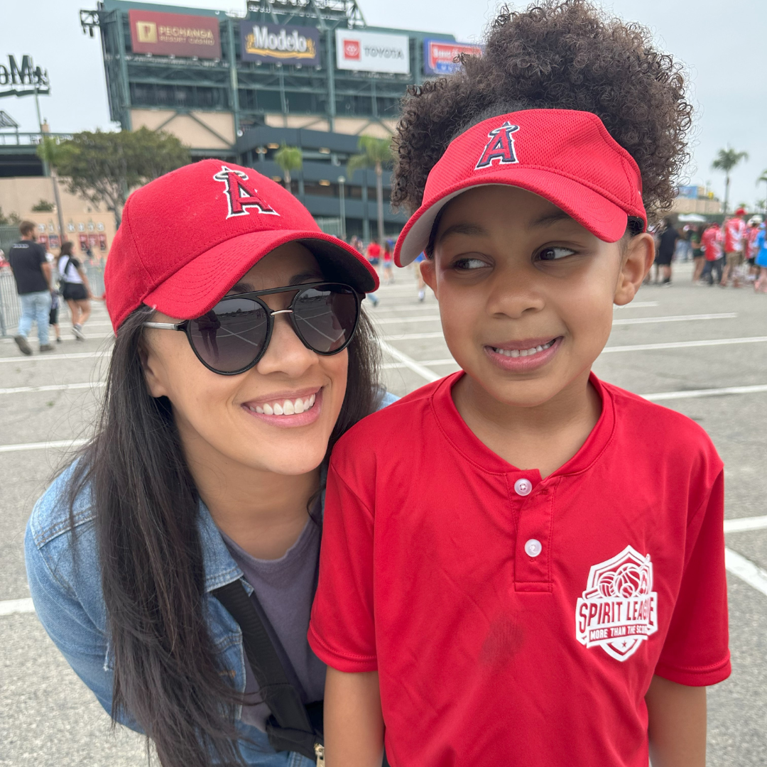 Spirit League athlete Maxwell at the Angel's game